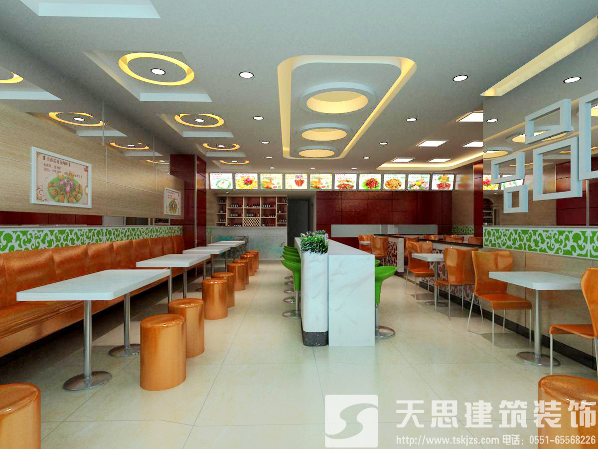 營造特色店面裝修風格從快餐店設(shè)計開始